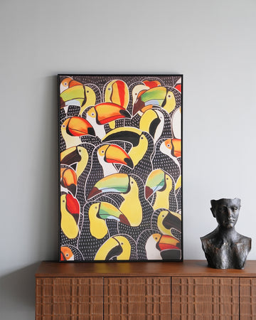 Single-Frame Spray-Paint Wall Art