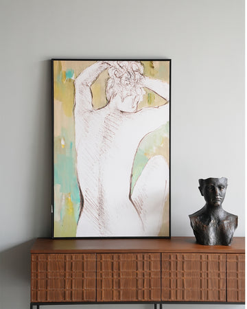 Single-Frame Spray-Paint Wall Art