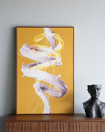 Single-Frame Spray-Paint Wall Art