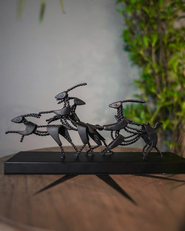 Black Iron Dance Sculpture