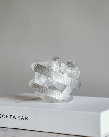 Glass Knot Sculpture