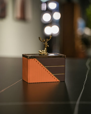 Black & Orange Toothpick Box