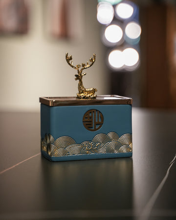 Sleek Resin Metal Toothpick Holder