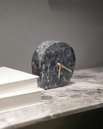 Black Marble Clock