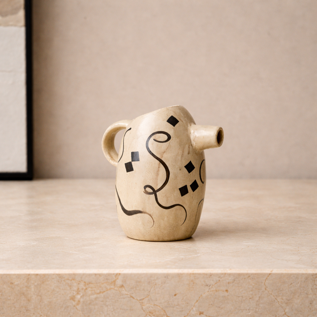 Square Circle Pattern Pot