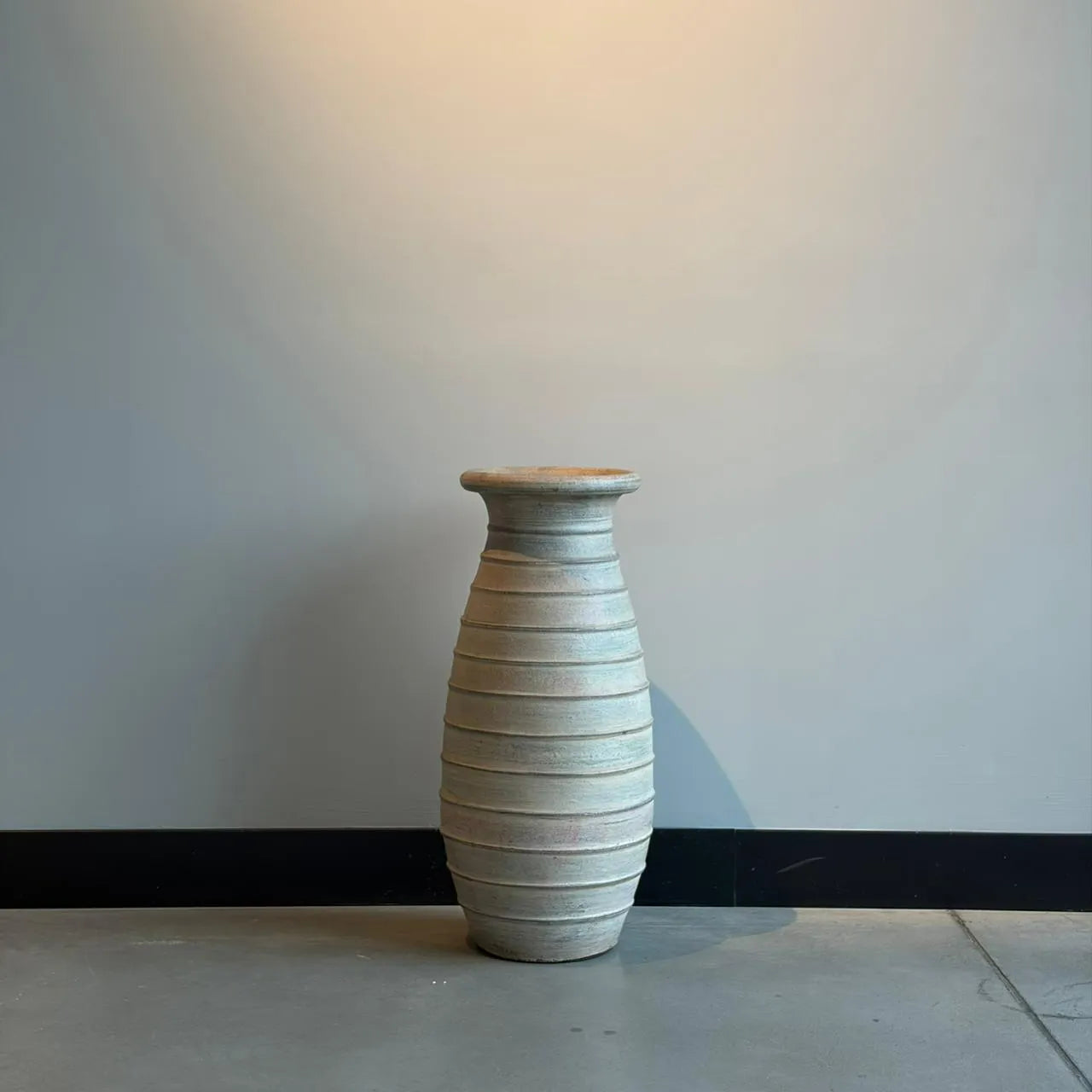 Tall Textured Floor Vase