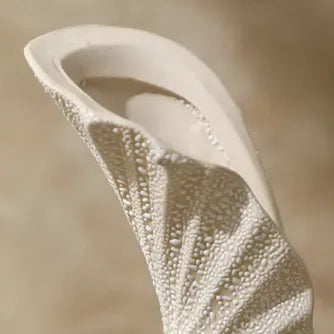 Bead-Dot Gooseneck Vase