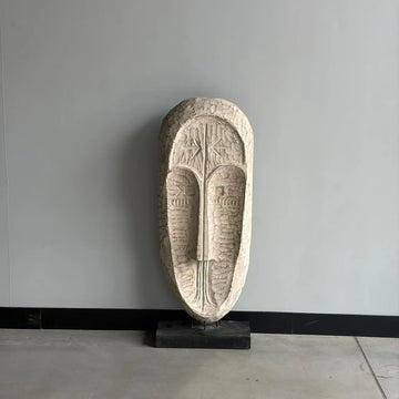 MASK WHITE SCULPTURE