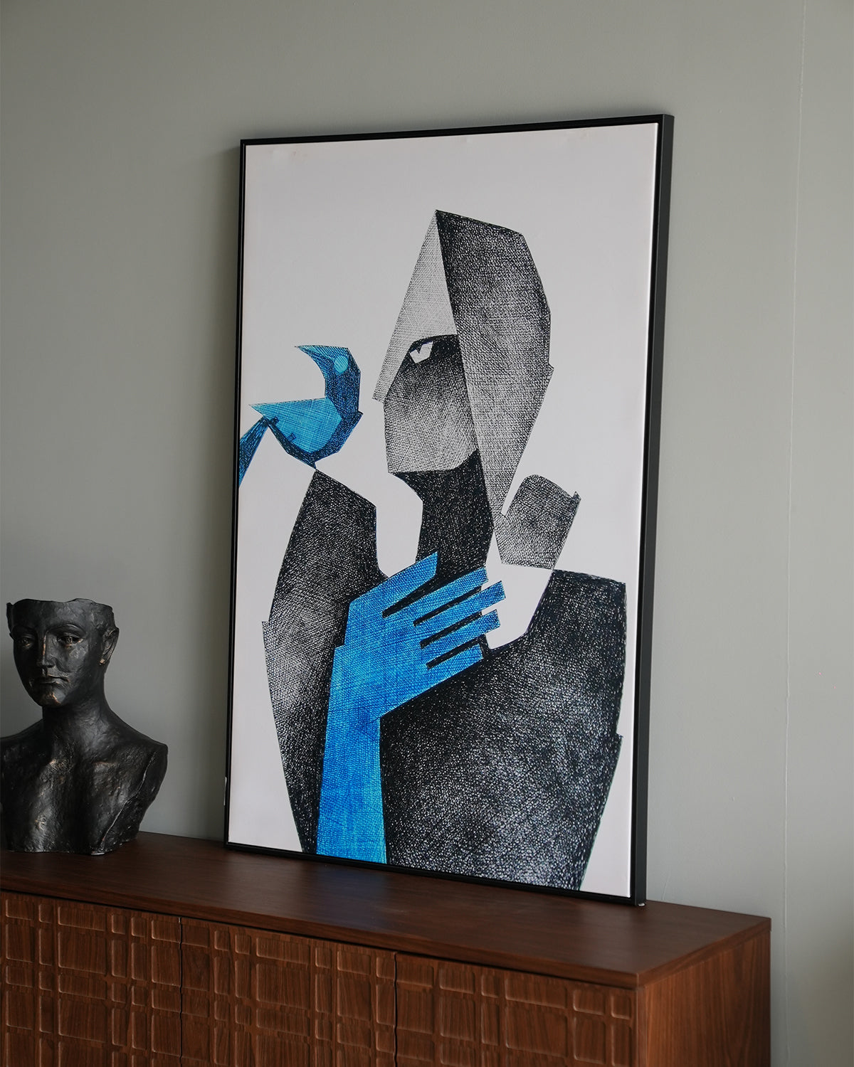 Single-Frame Spray-Paint Wall Art
