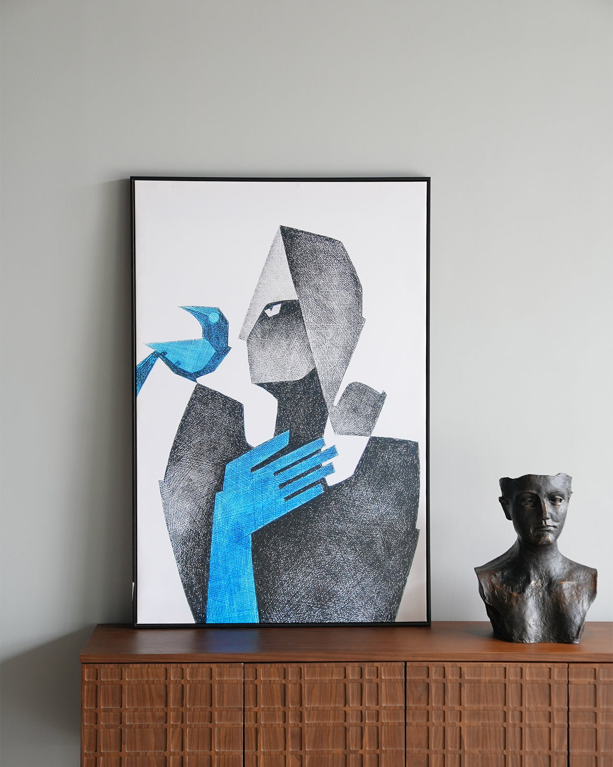Single-Frame Spray-Paint Wall Art