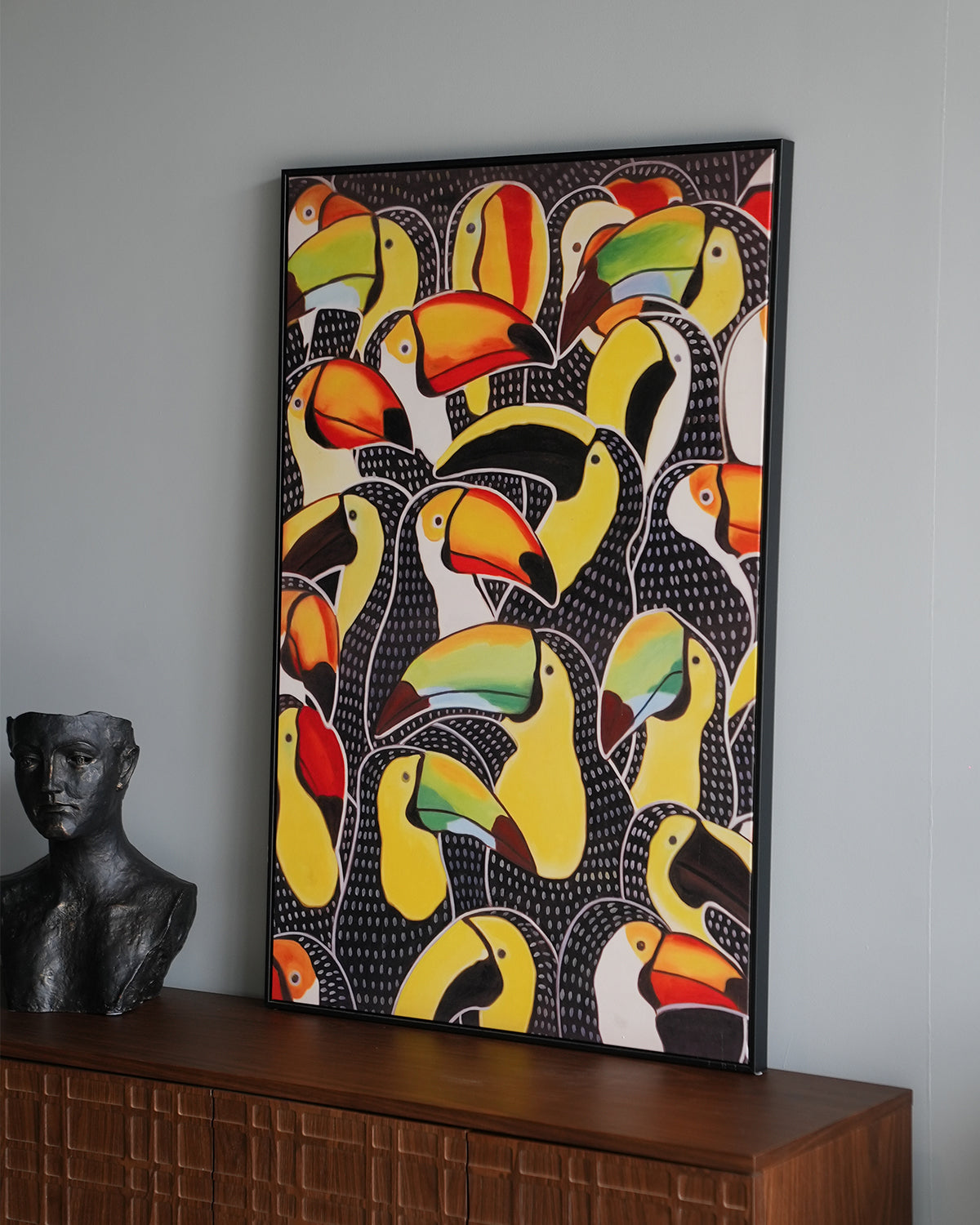 Single-Frame Spray-Paint Wall Art