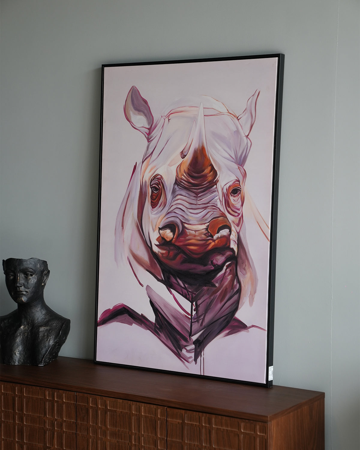 Single-Frame Spray-Paint Wall Art