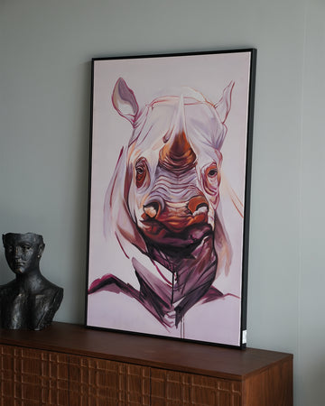 Single-Frame Spray-Paint Wall Art
