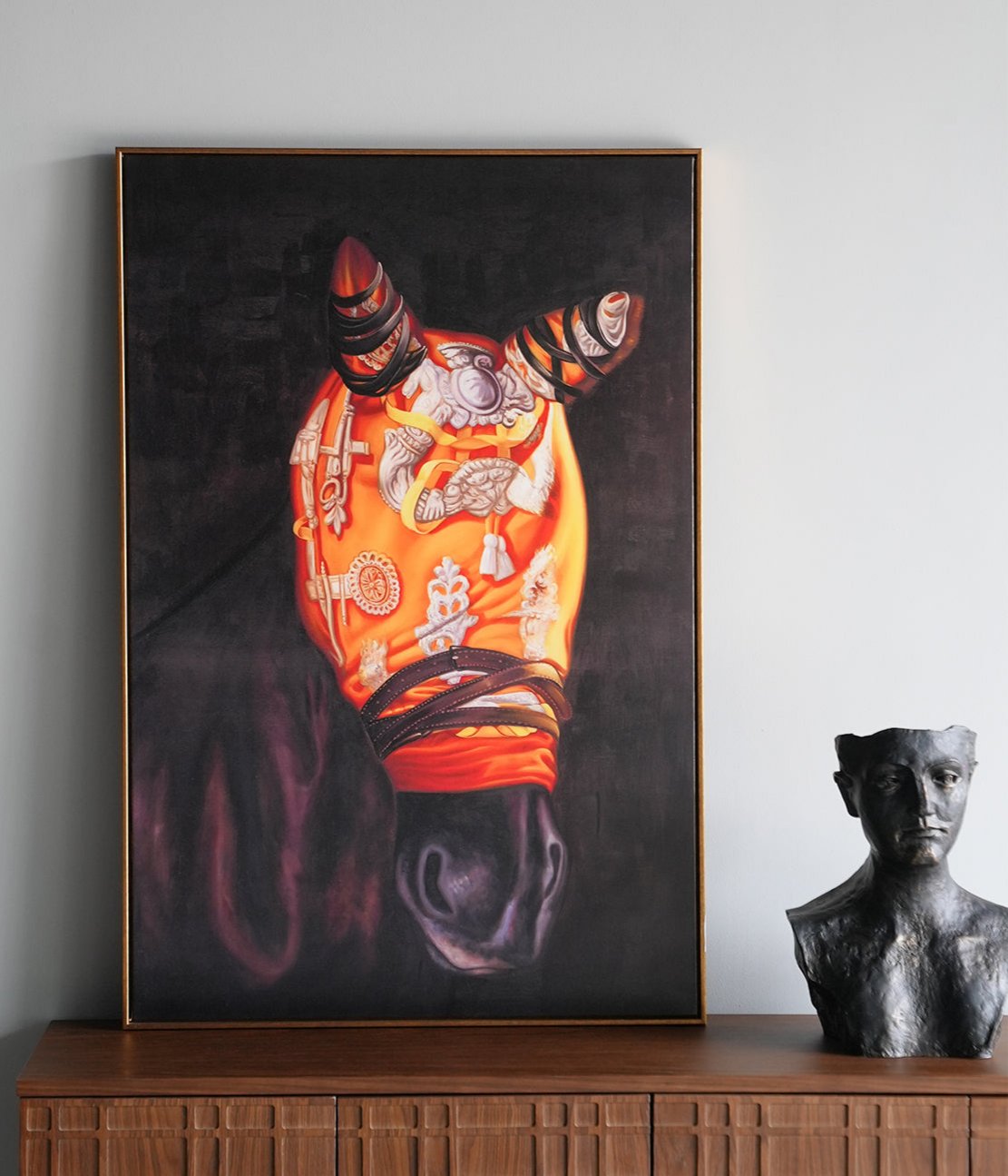 Single-Frame Spray Paint Wall Art