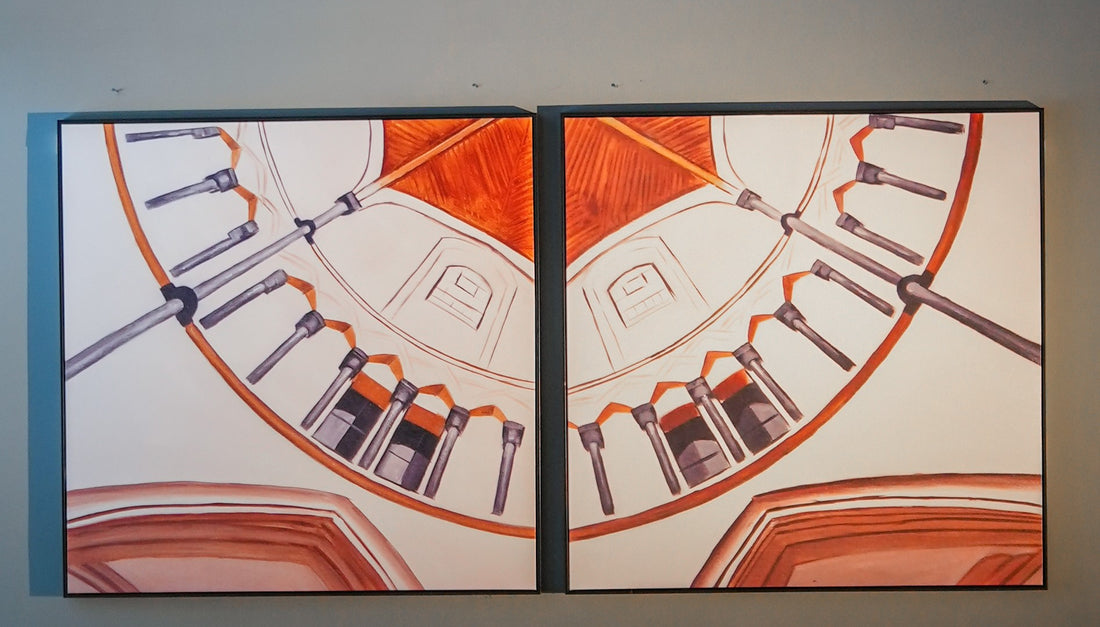 Single Frame Spray Paint Wall Art