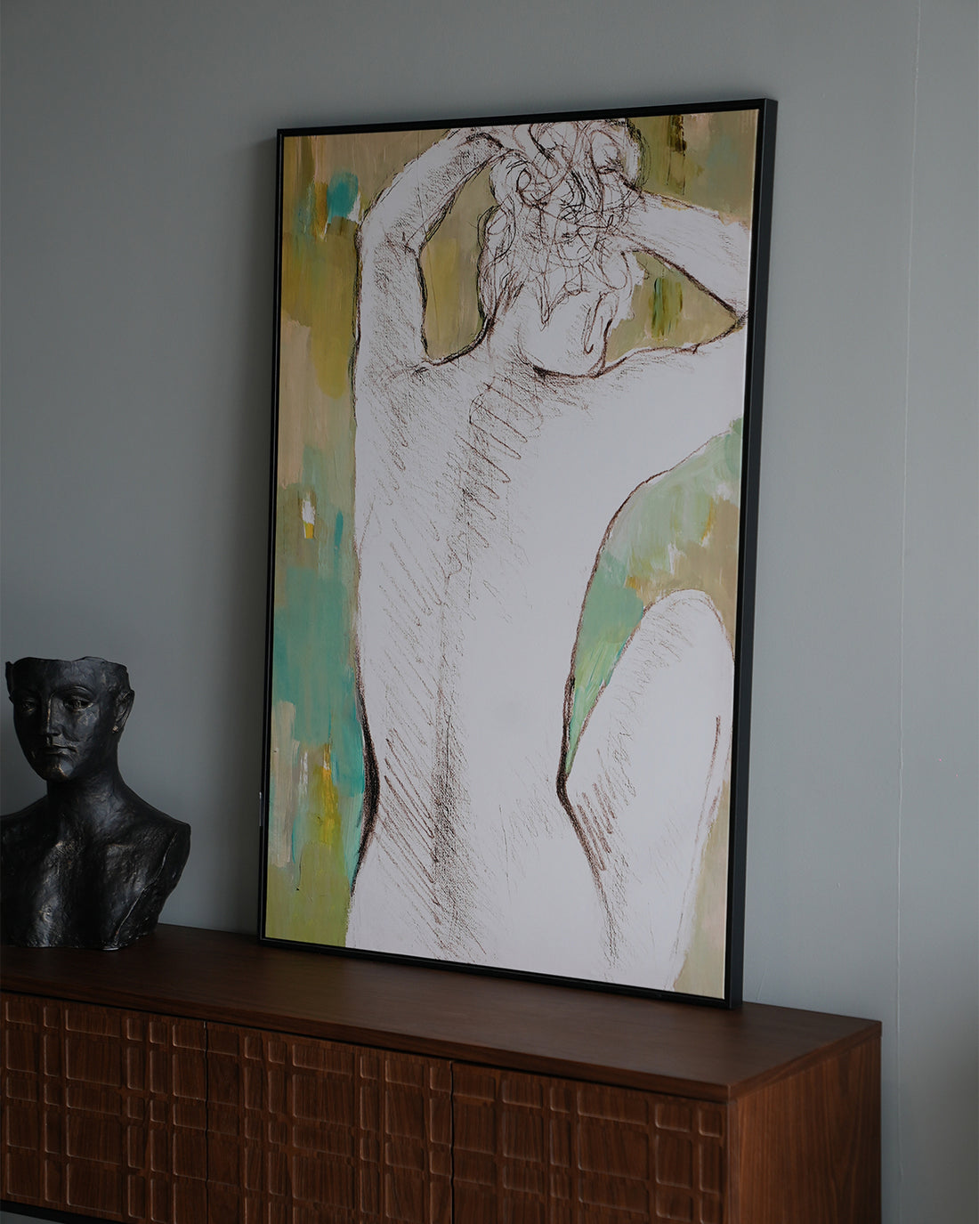 Single-Frame Spray-Paint Wall Art