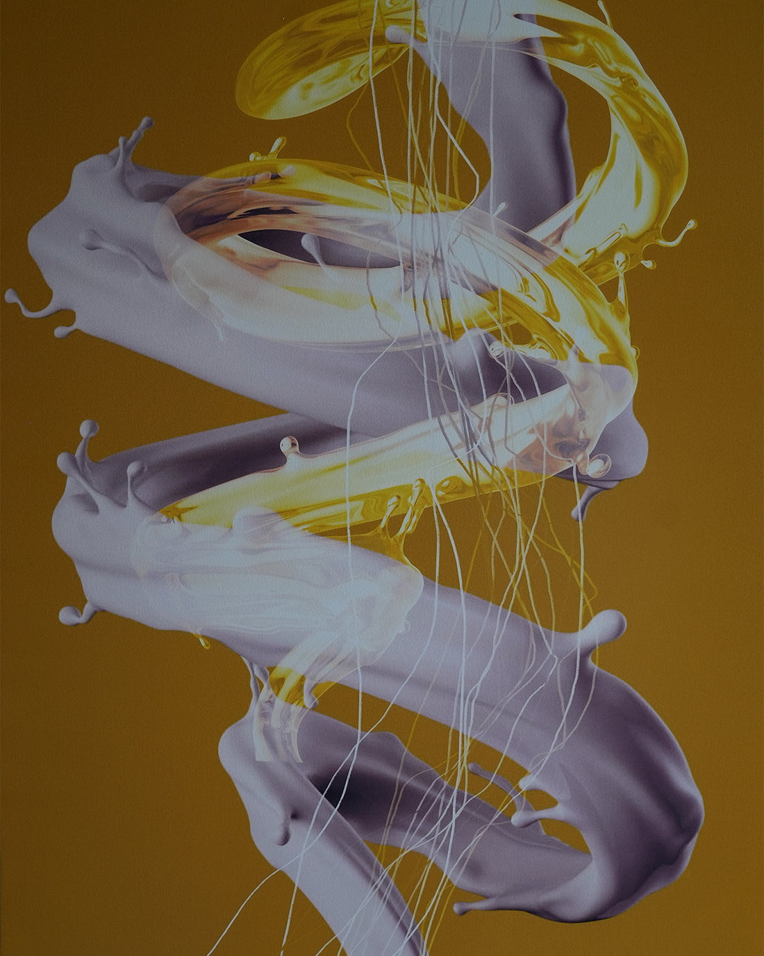 Single-Frame Spray-Paint Wall Art
