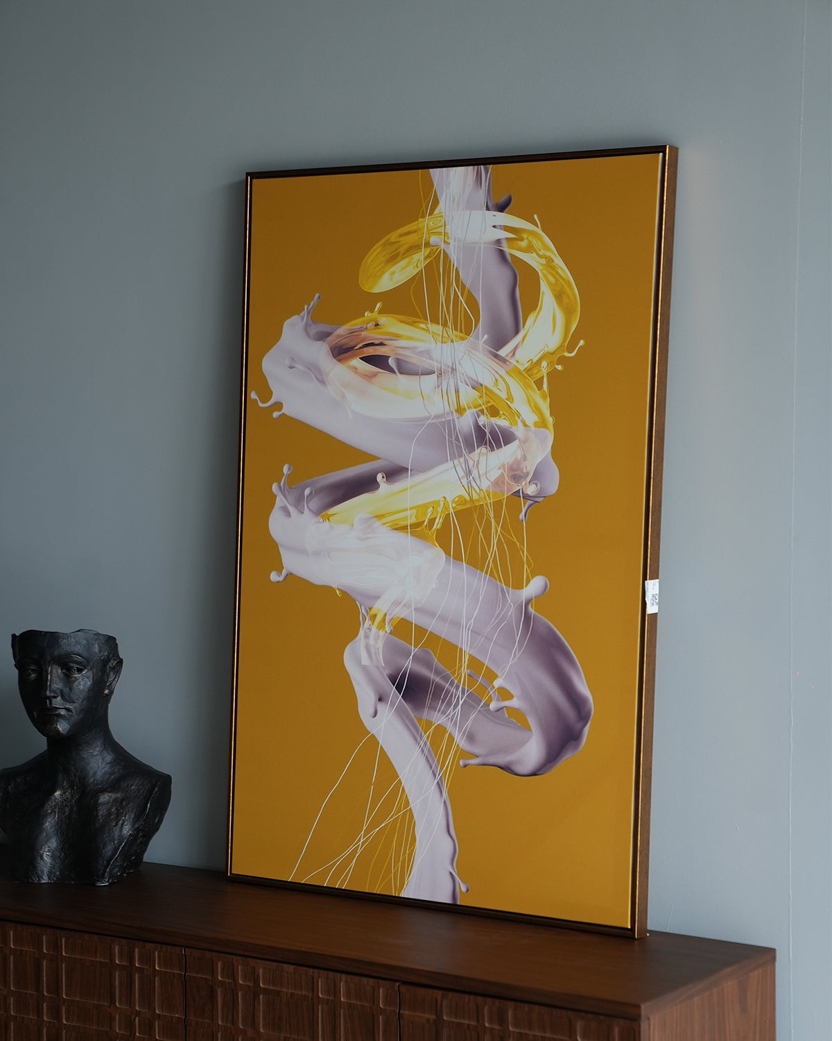 Single-Frame Spray-Paint Wall Art