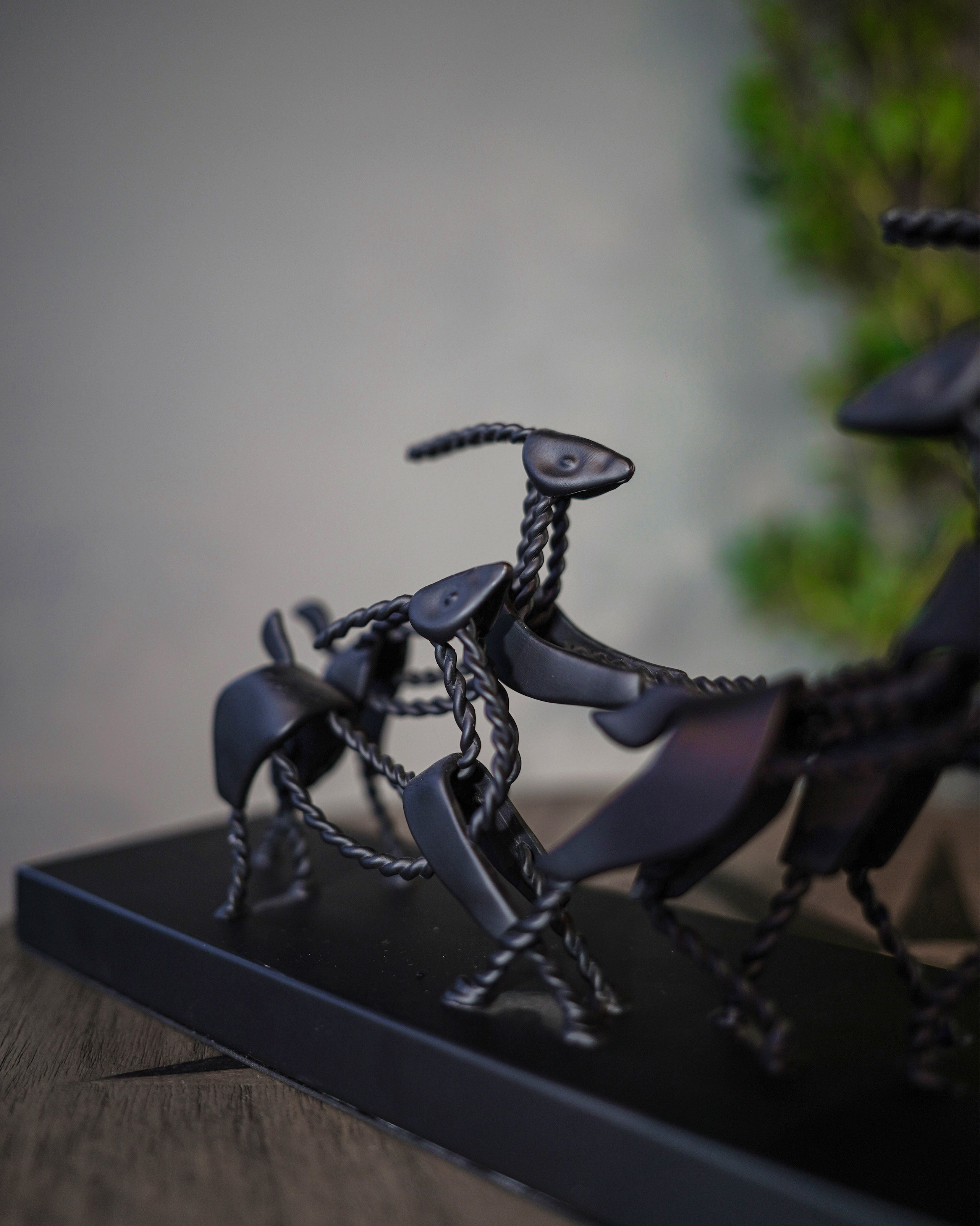 Black Iron Dance Sculpture