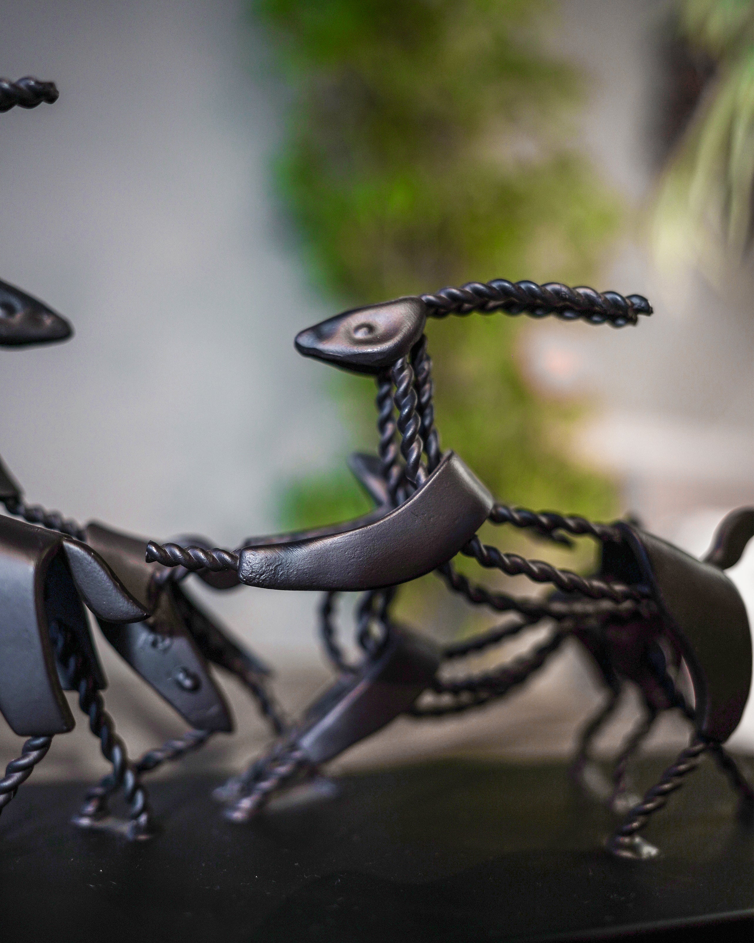 Black Iron Dance Sculpture