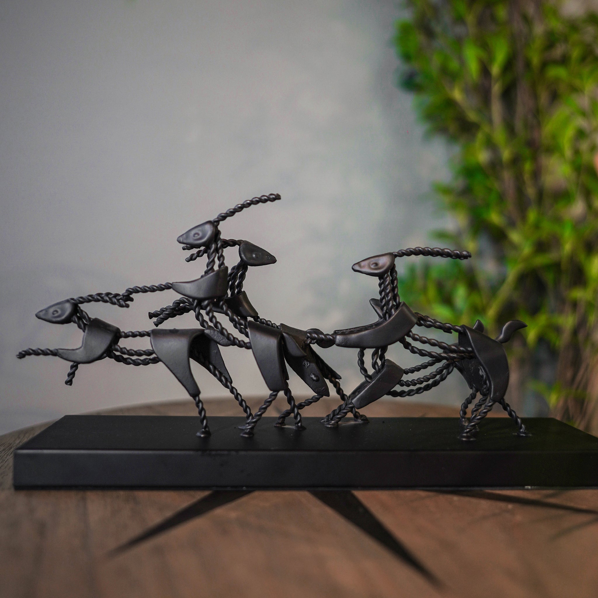 Black Iron Dance Sculpture