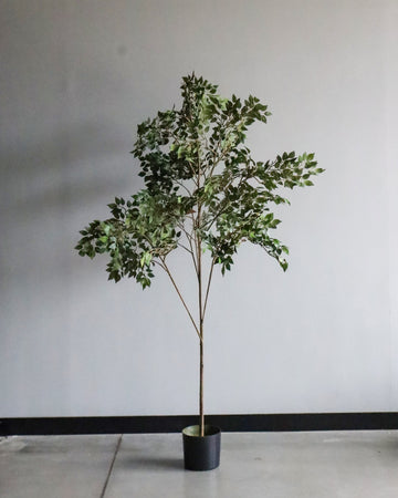 Green Faux Floor Plant