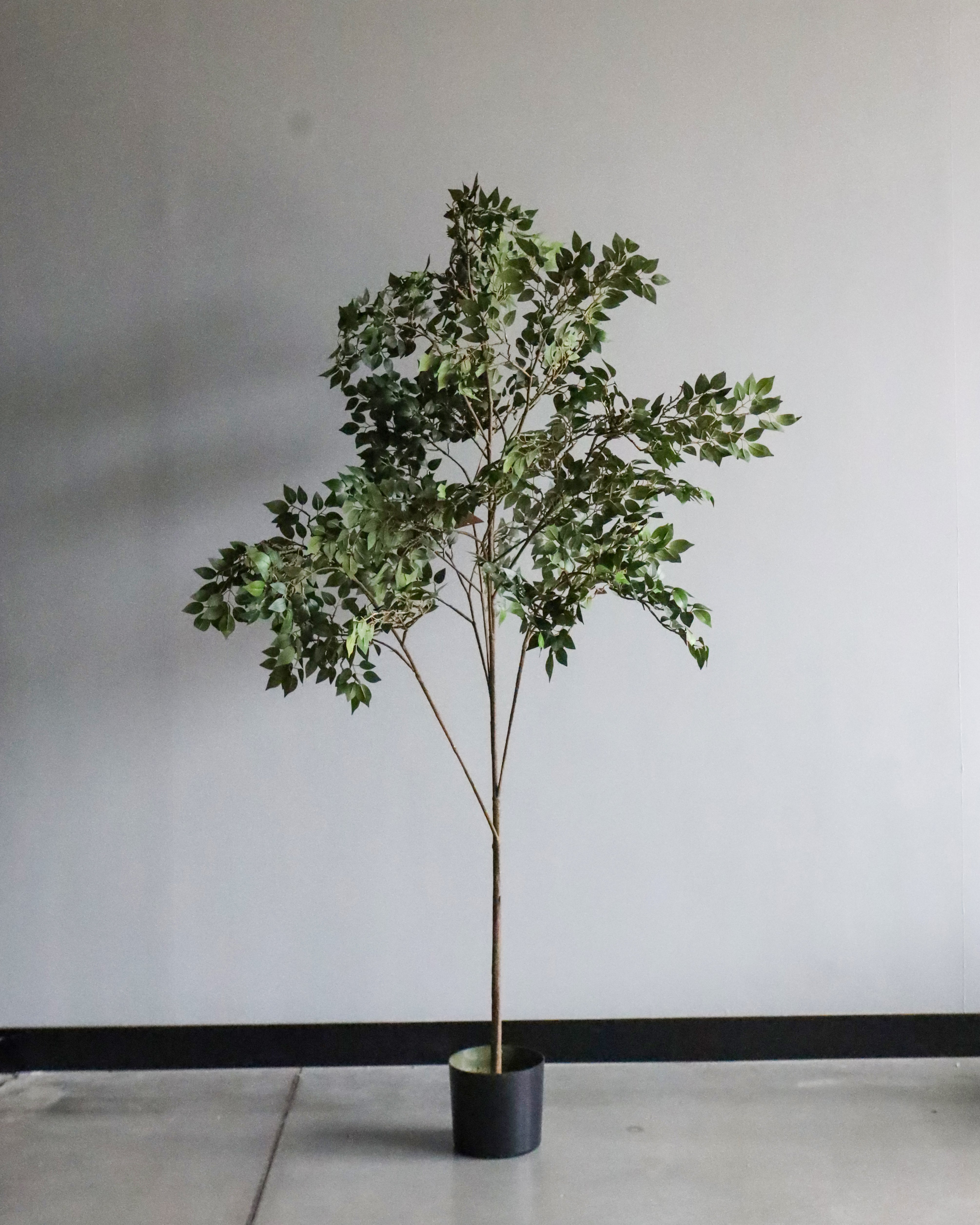 Green Faux Floor Plant