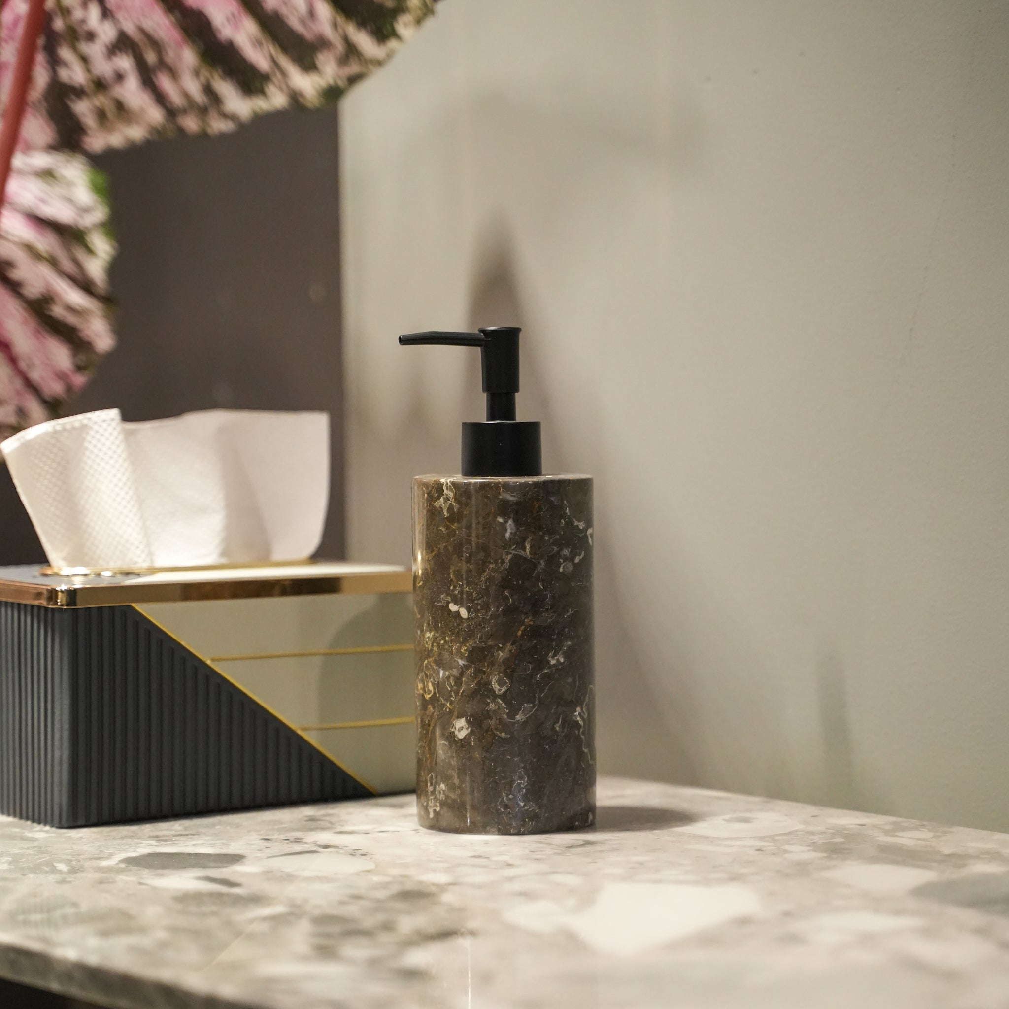 MARBLE SOAP DISPENSER