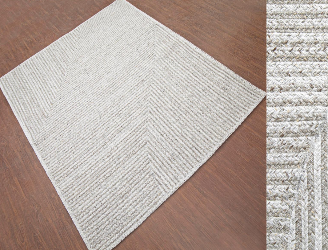 OATMEAL POLYESTER RUG