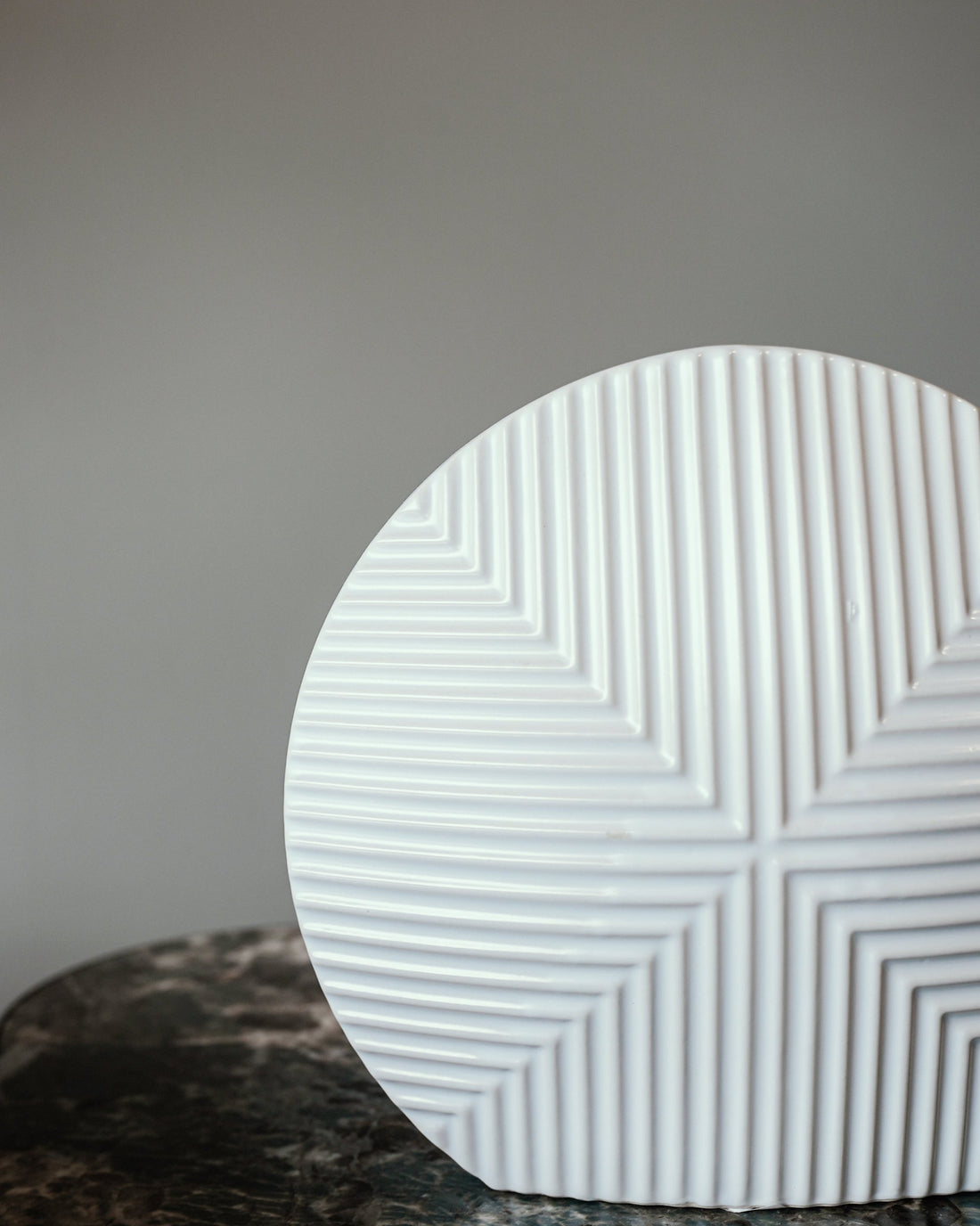 Geometric White Ceramic Decorative Bowls