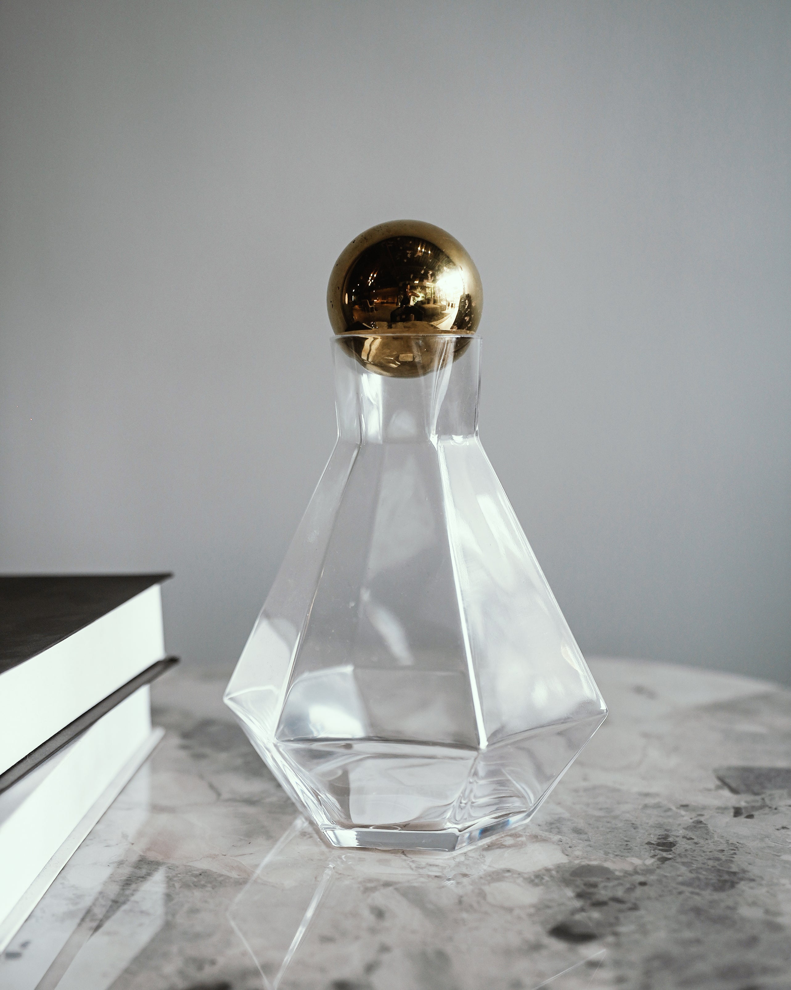 HEXAGONAL GLASS BOTTLE