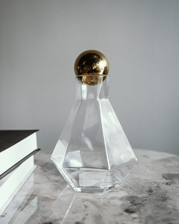 HEXAGONAL GLASS BOTTLE