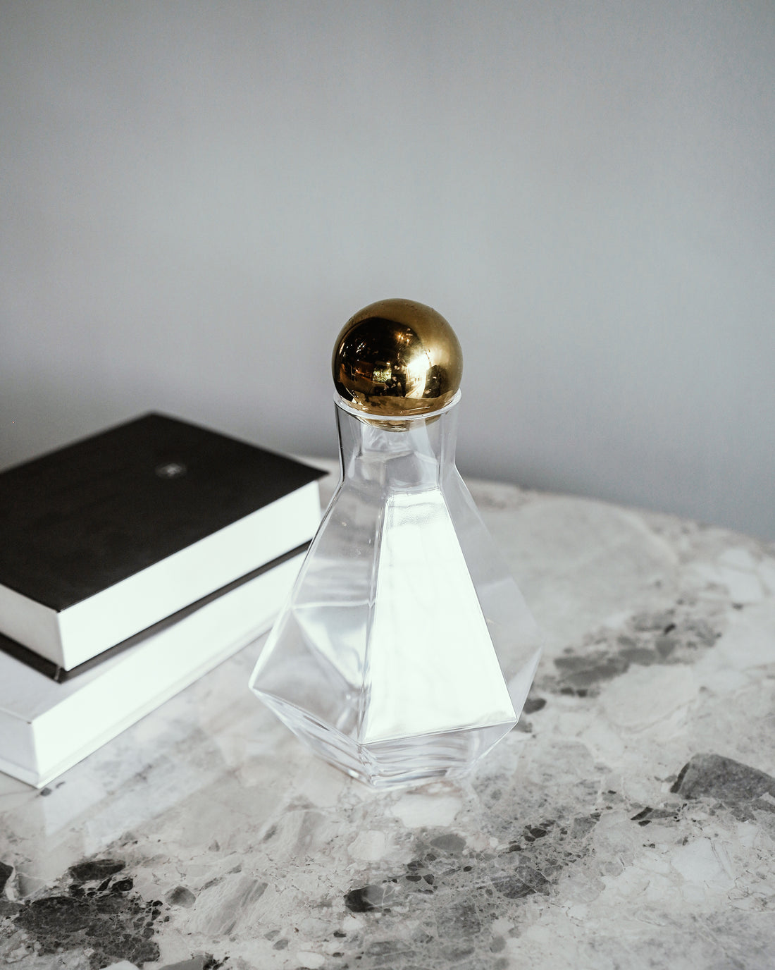 HEXAGONAL GLASS BOTTLE