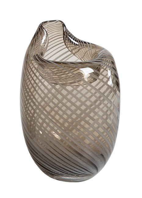 Striped Glass Vase