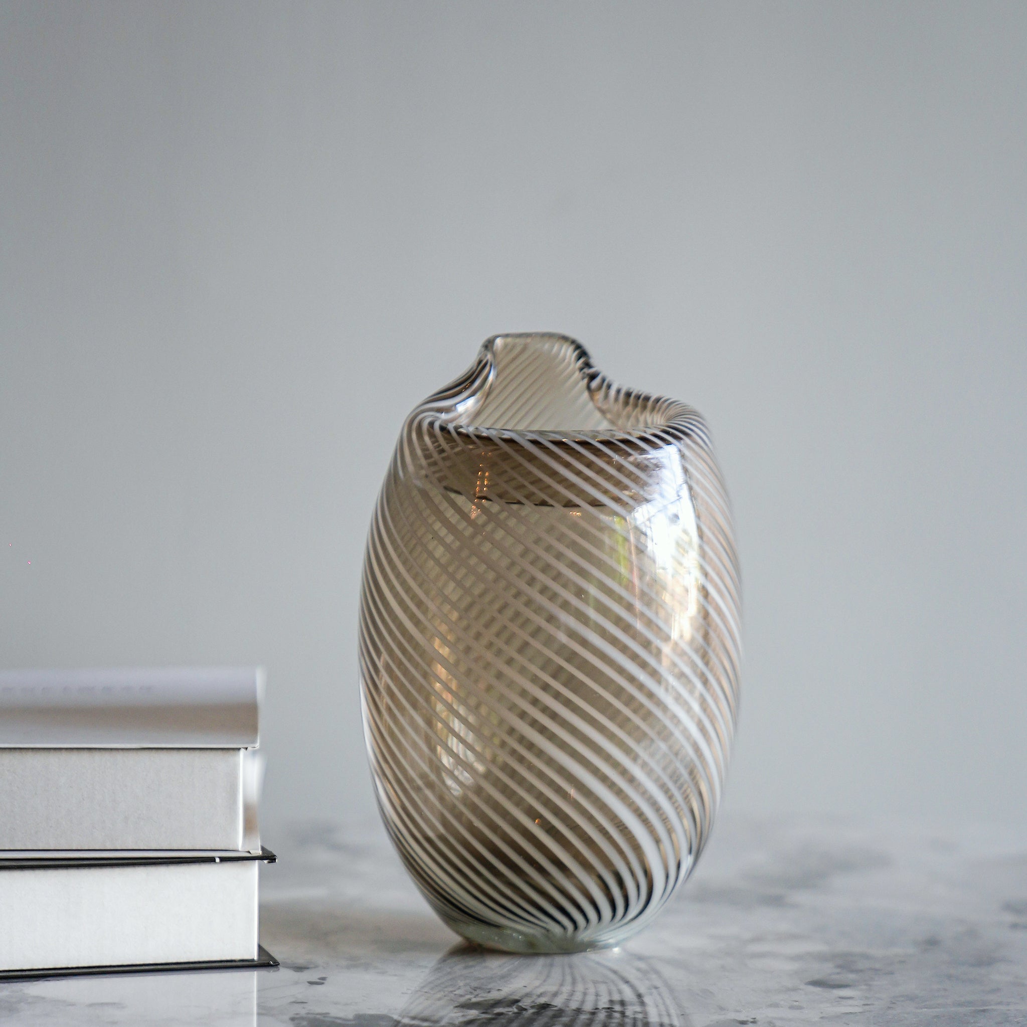 Striped Glass Vase