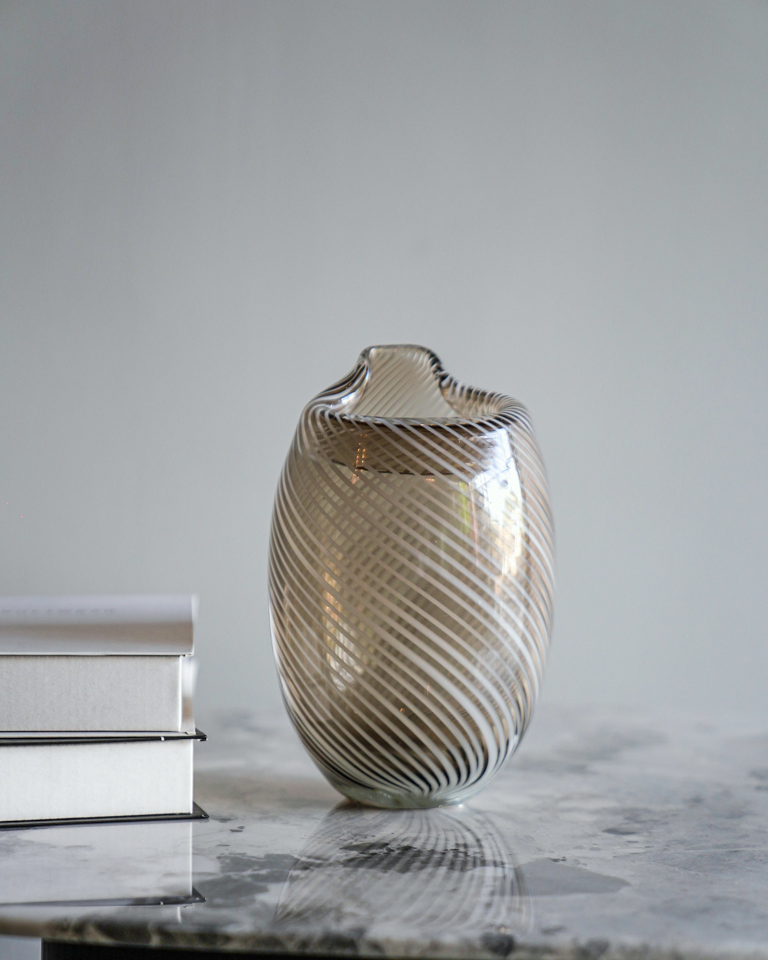 Striped Glass Vase