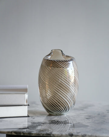 Striped Glass Vase