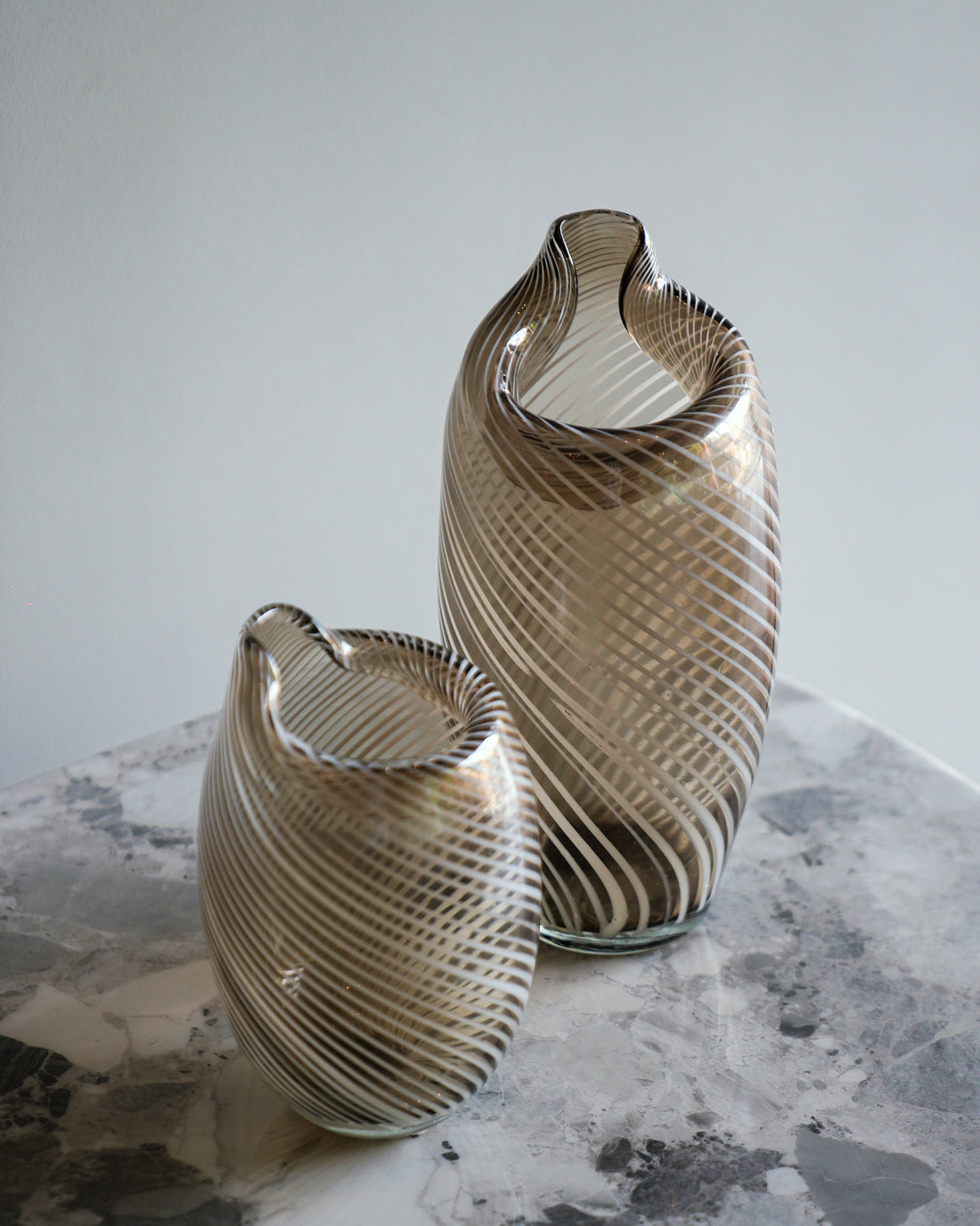 Striped Glass Vase