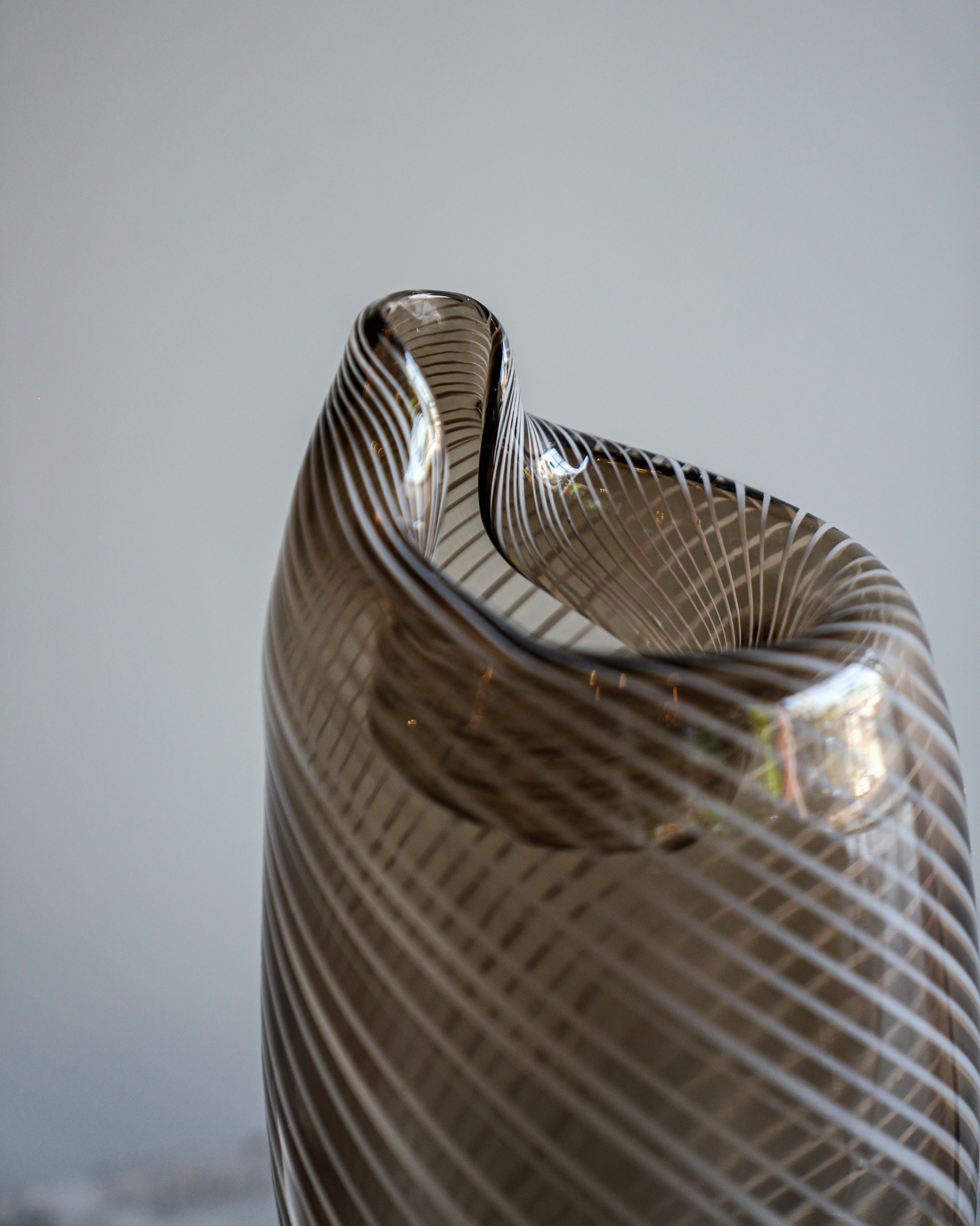 Striped Glass Vase