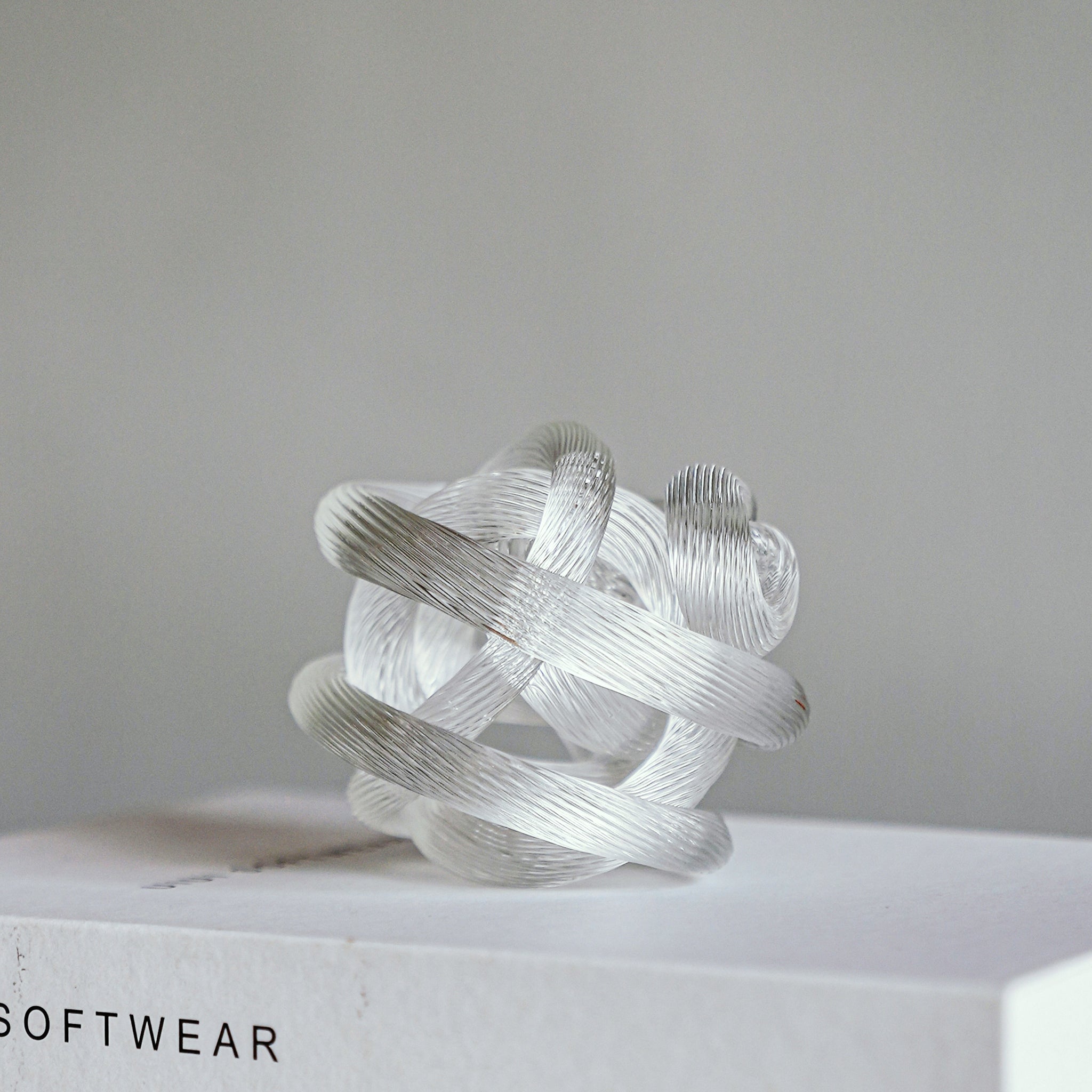 Glass Knot Sculpture