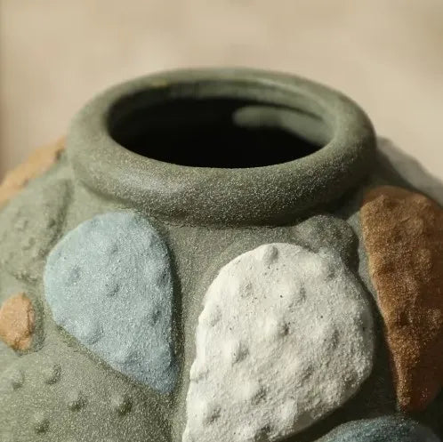 Colored Stone Vase