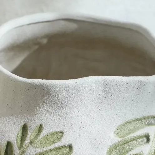 Green Leaf Vase