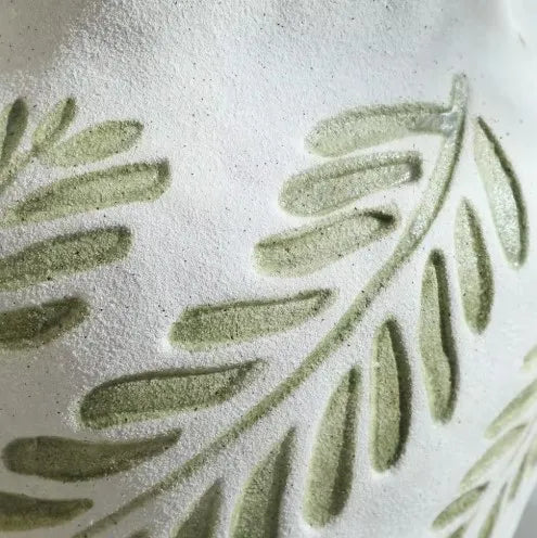 Green Leaf Vase