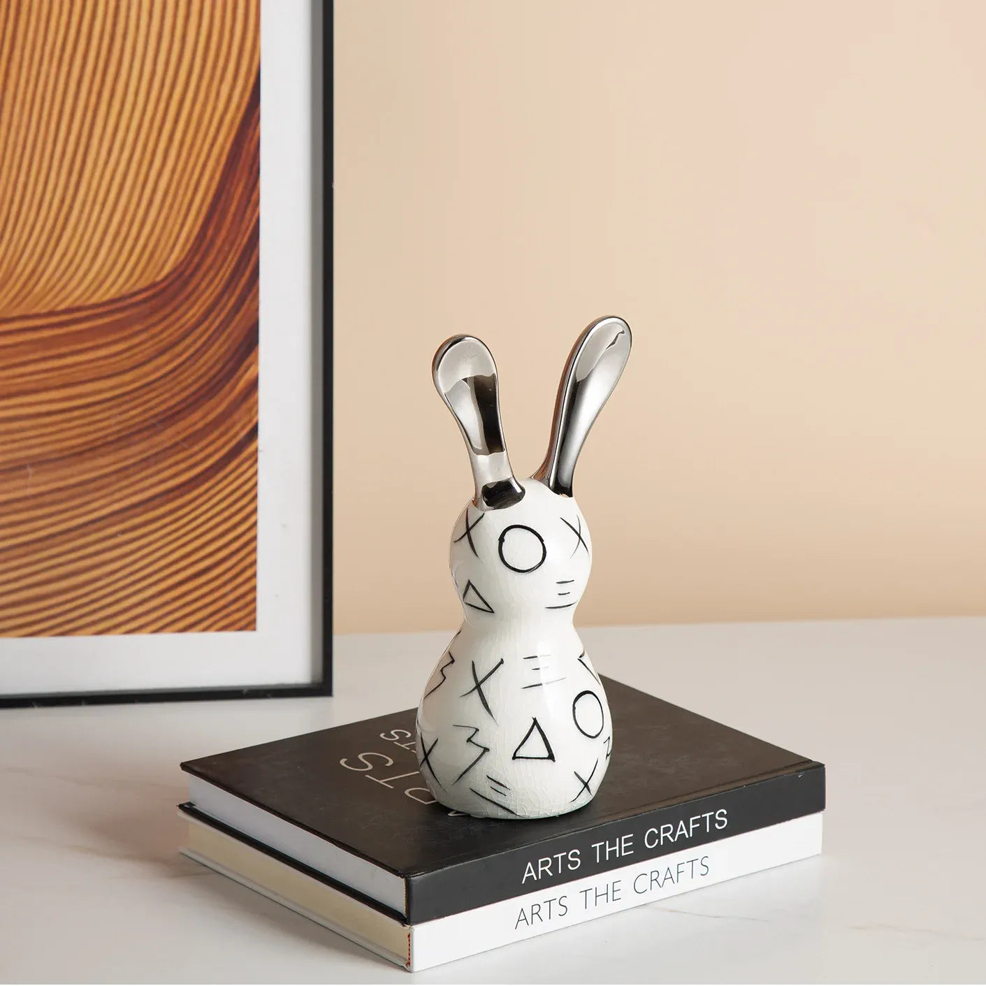 Geometric Rabbit Silver