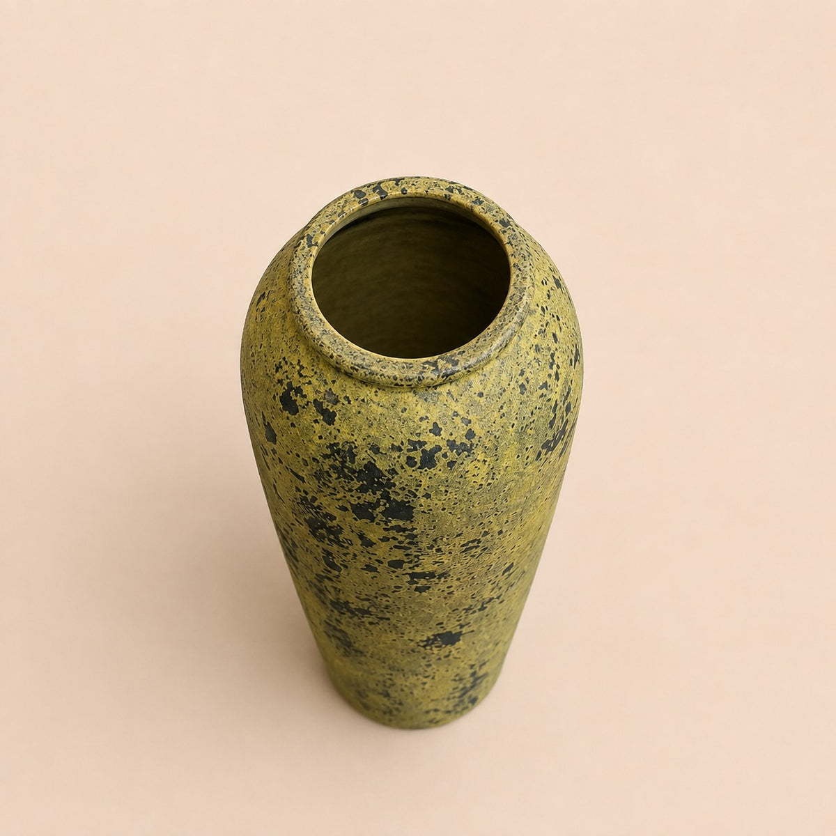 Tall Terracotta Pot – Yellow Speckled