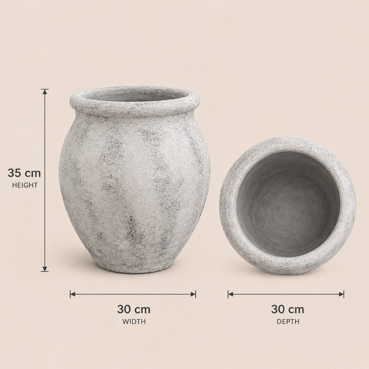 Rustic Small Clay Pot