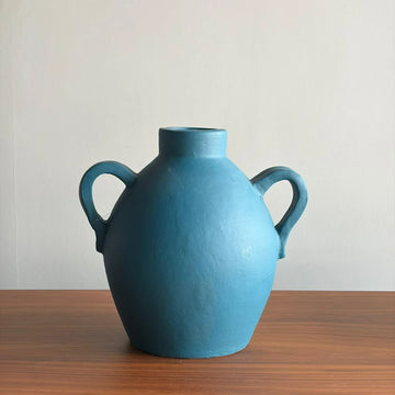 Blue Clay Decorative Vase
