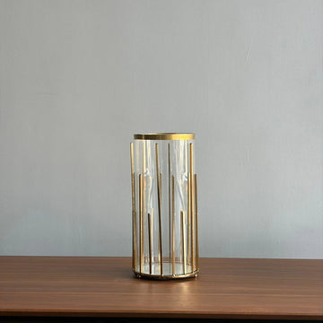 Glass & Metal Vase