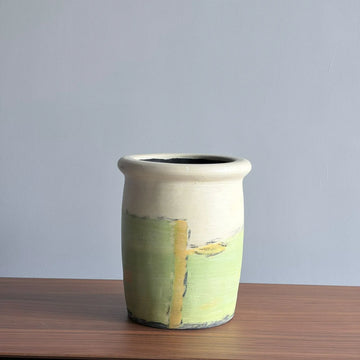 Verdant Brush Clay Pot