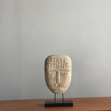 Wooden Face Sculpture